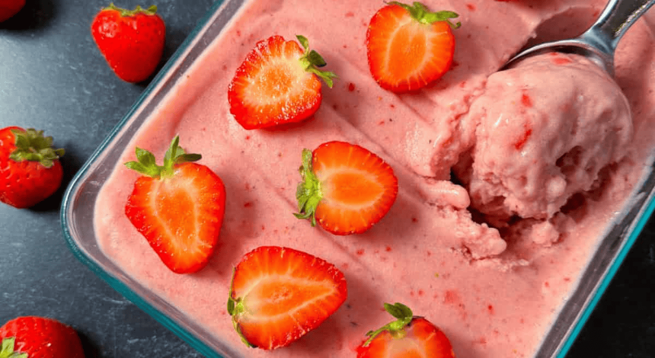 strawberry banana nice cream recipe