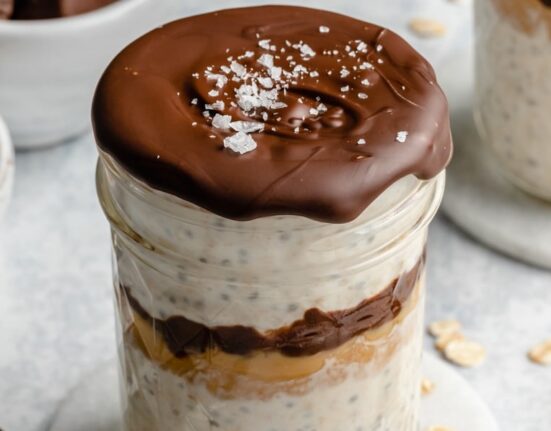 High Protein Peanut Butter Overnight Oats
