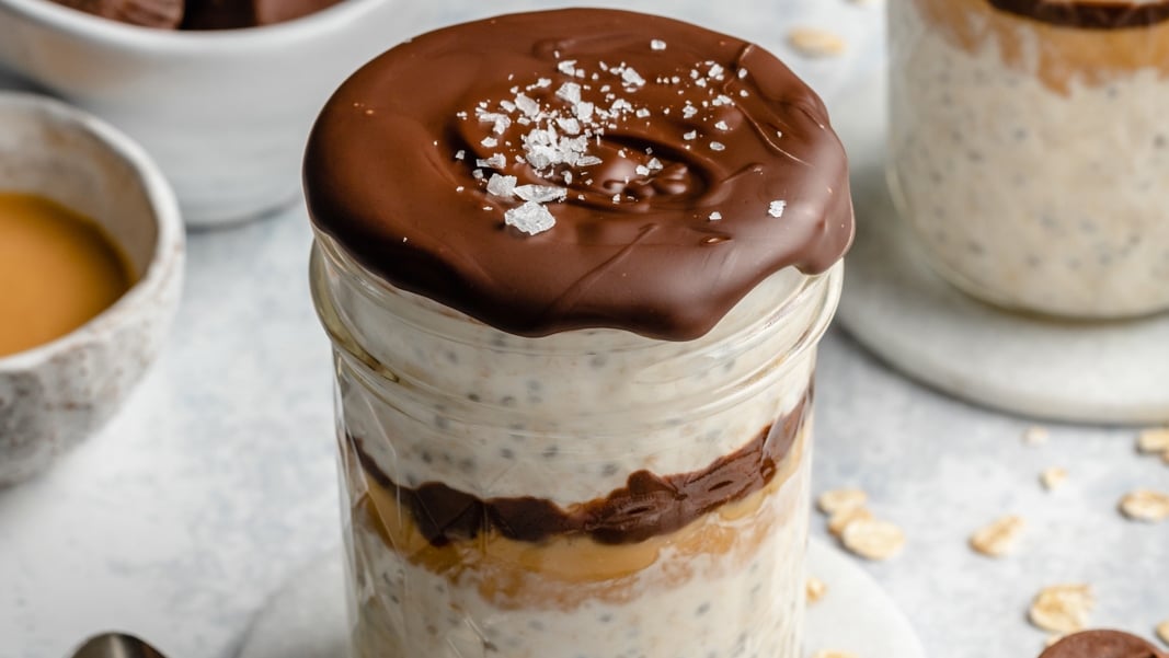 High Protein Peanut Butter Overnight Oats