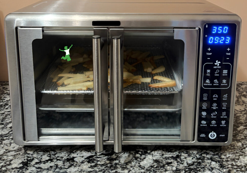 beef tallow French fries cooking in air fryer