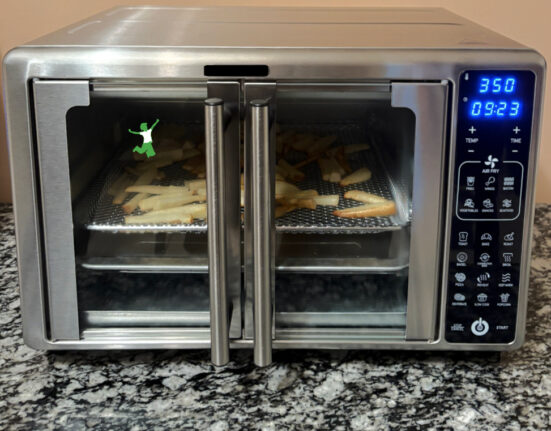 beef tallow French fries cooking in air fryer