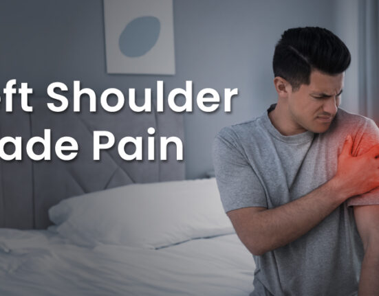 left shoulder blade pain