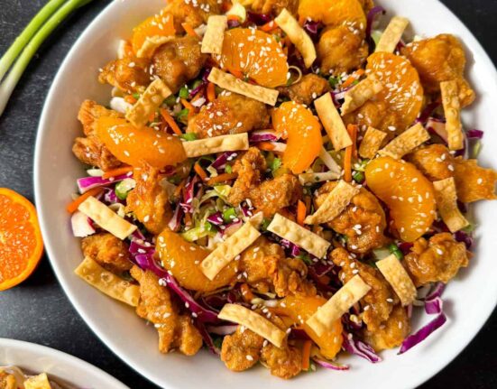 orange chicken salad
