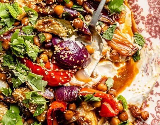 Sesame Roasted Vegetables & Chickpeas
