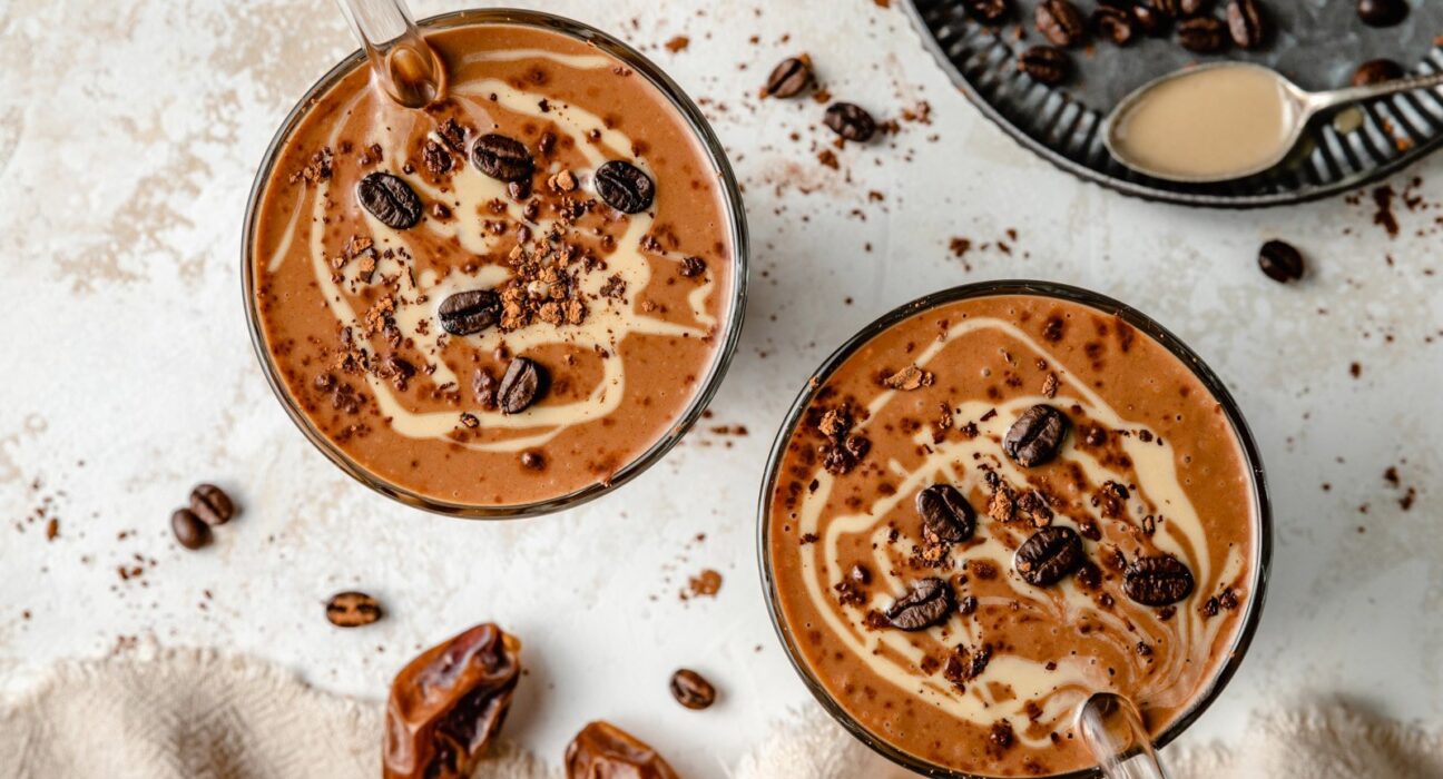 Tahini Chocolate Coffee Date Shake