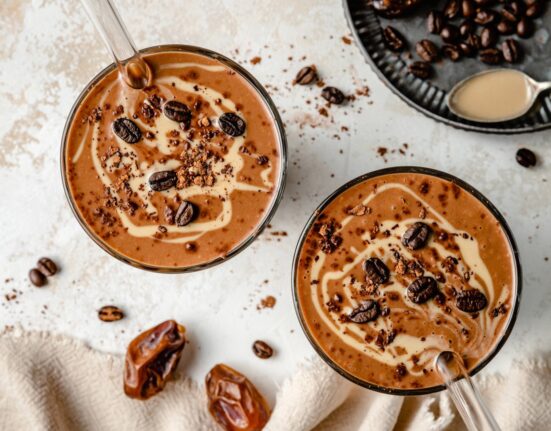 Tahini Chocolate Coffee Date Shake