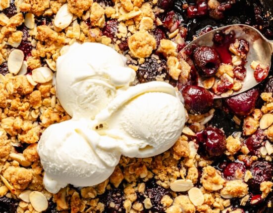 The Best Cherry Crisp You'll Ever Eat