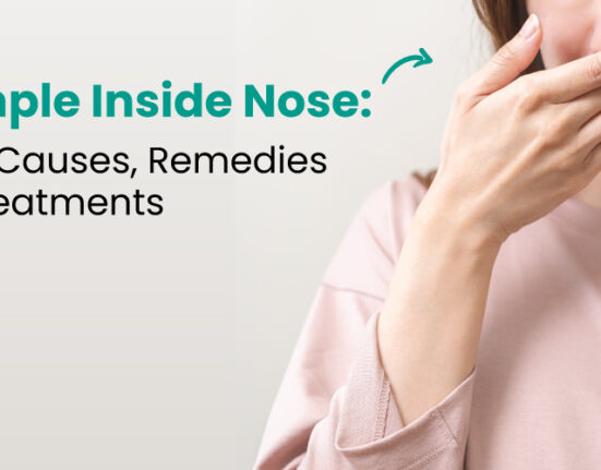 Pimple inside nose