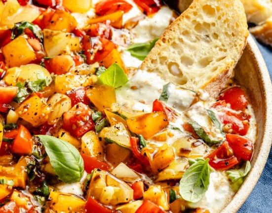 Whipped Feta Bruschetta Dip | Ambitious Kitchen