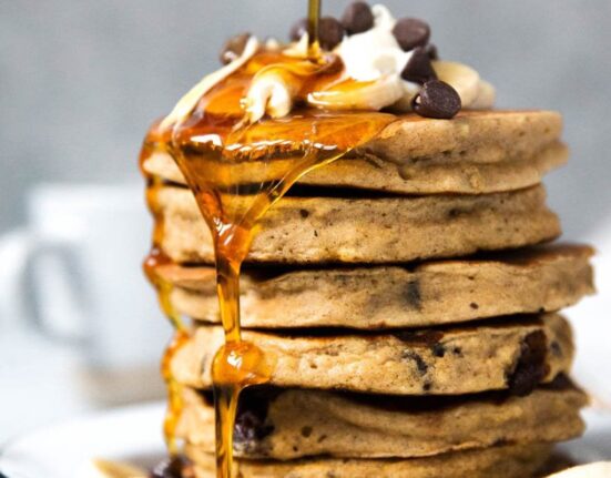 Fluffy Banana Bread Pancakes