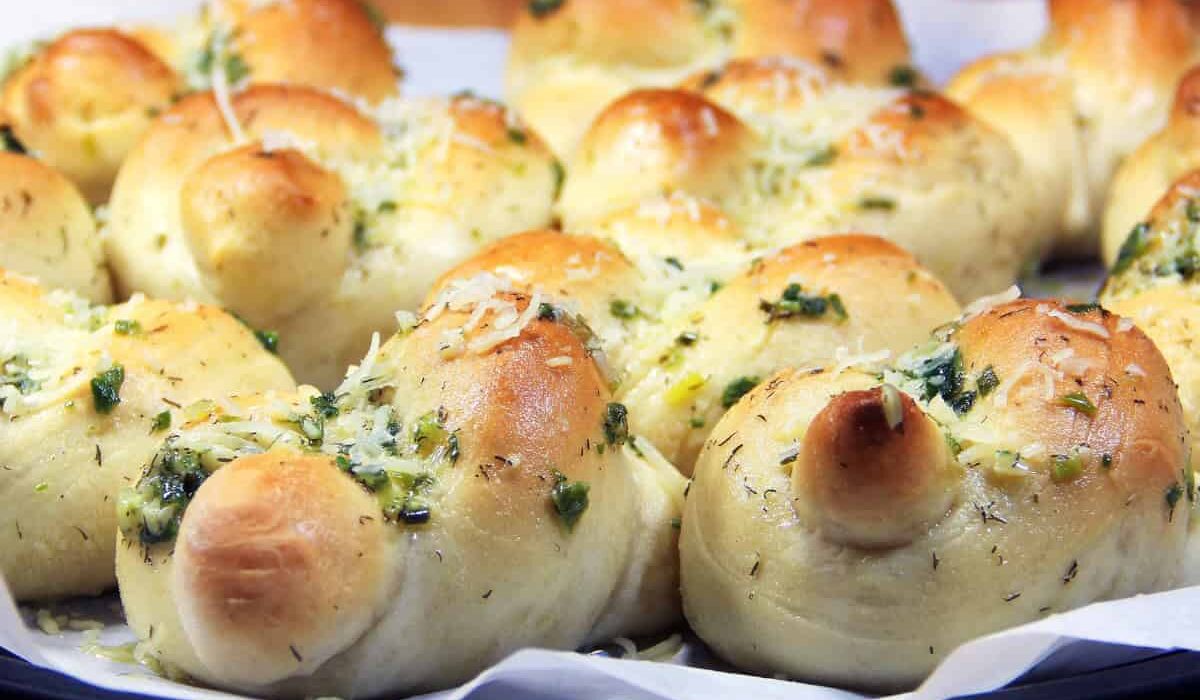 Garlic Knots on a plate