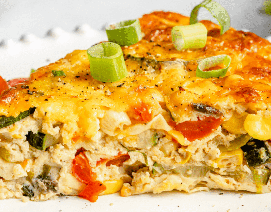 Summer Garden Crustless Zucchini Pie