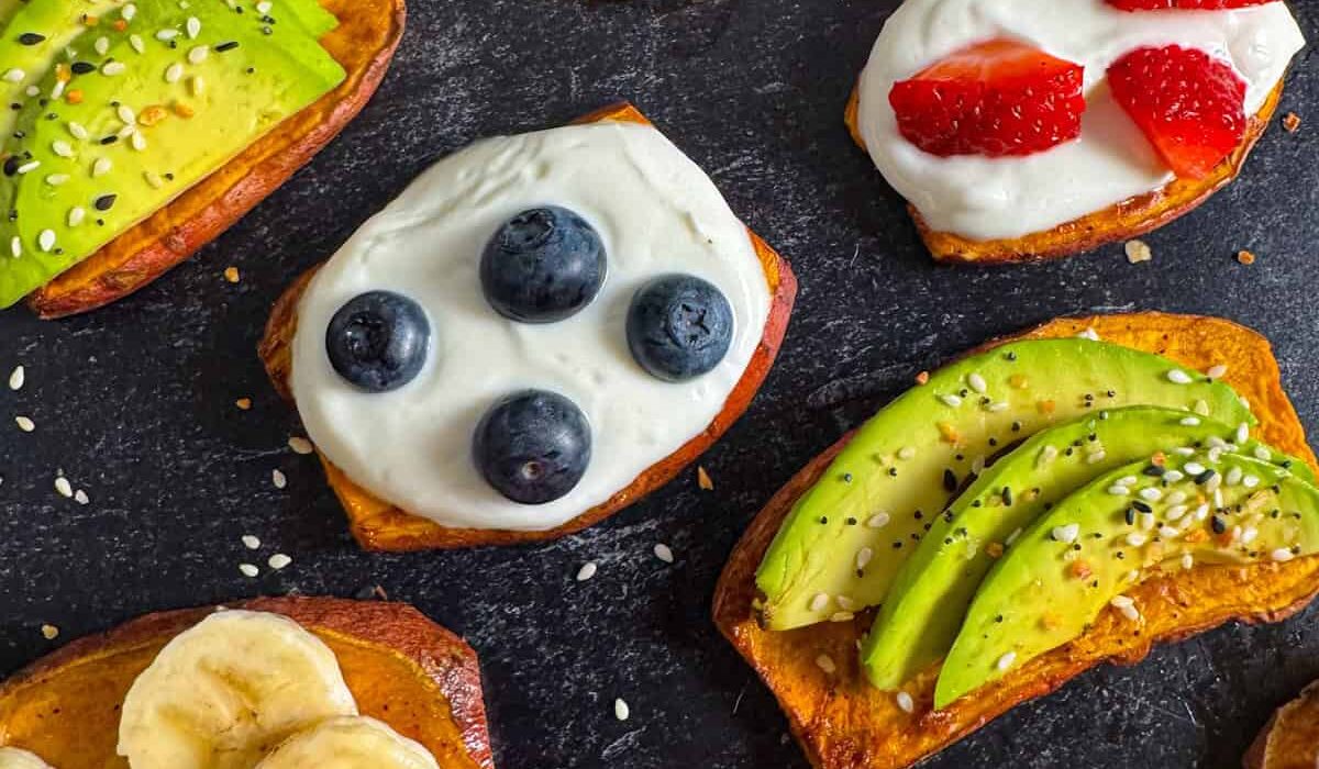 air fryer sweet potato toast