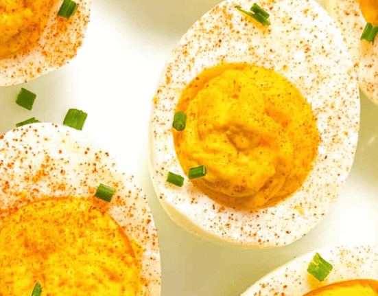 2 ingredient deviled eggs