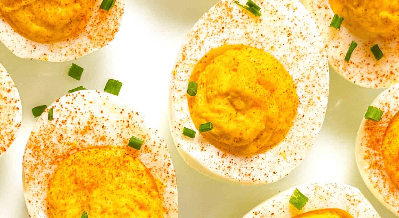 2 ingredient deviled eggs