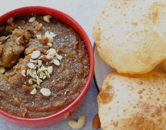 Keto Halwa Puri