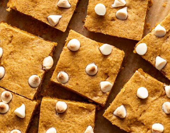 Pumpkin Blondies