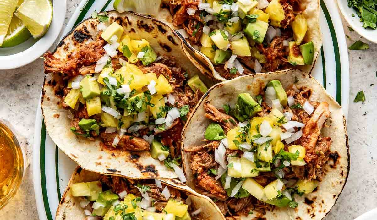 Slow Cooker Tacos Al Pastor