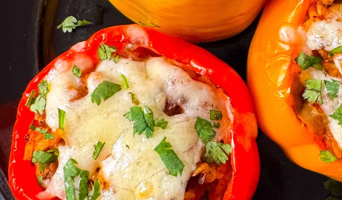 air fryer stuffed peppers