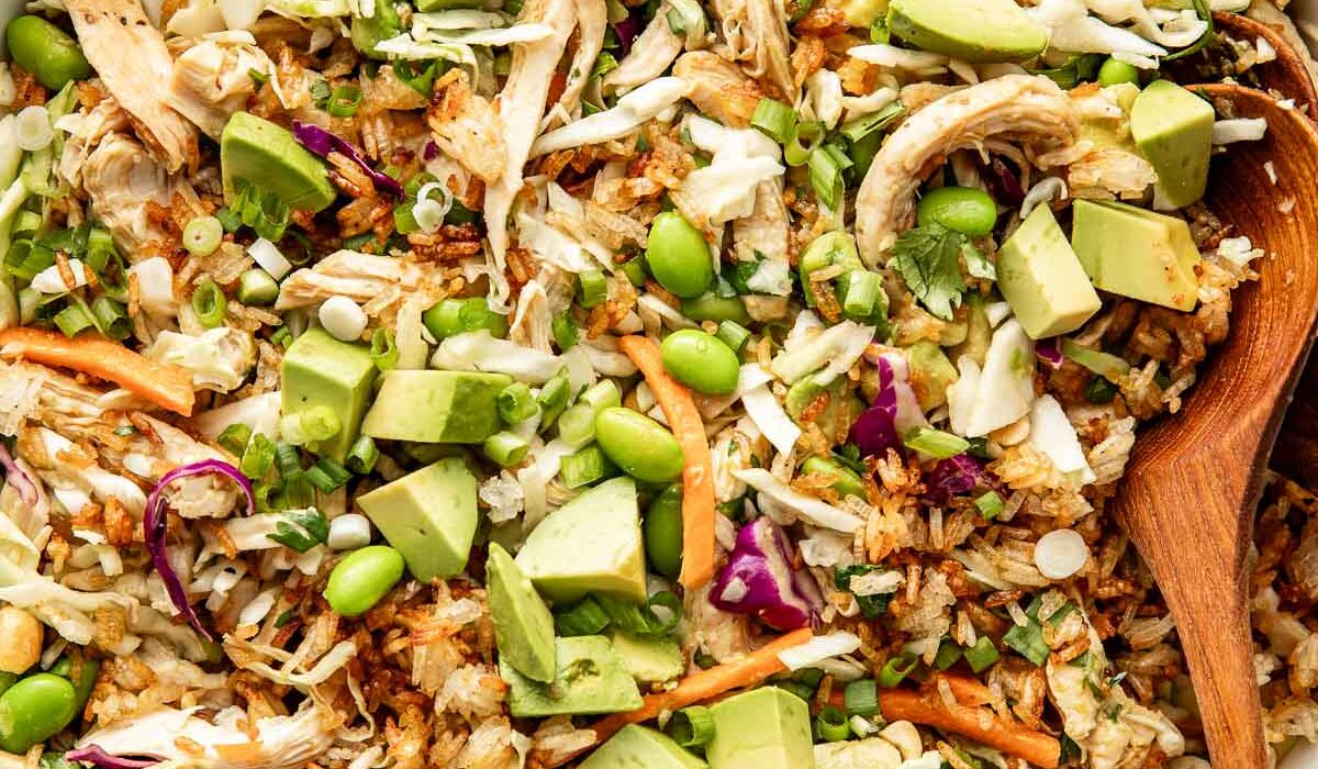 Crispy Rice Salad With Chicken