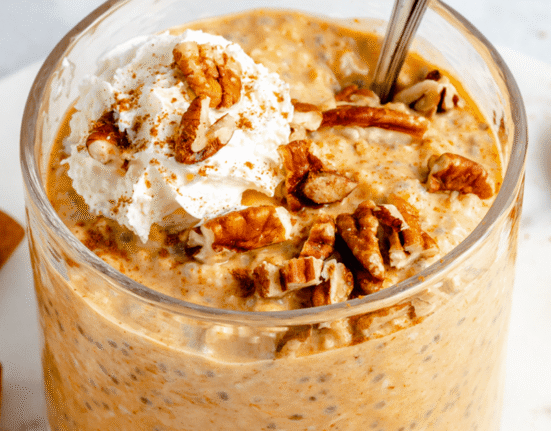 Pumpkin Pie Overnight Oats with Chia