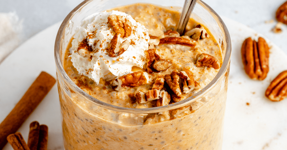 Pumpkin Pie Overnight Oats with Chia