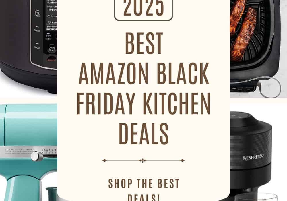 Four Part Grid of 2025 Amazon Black Friday Deals