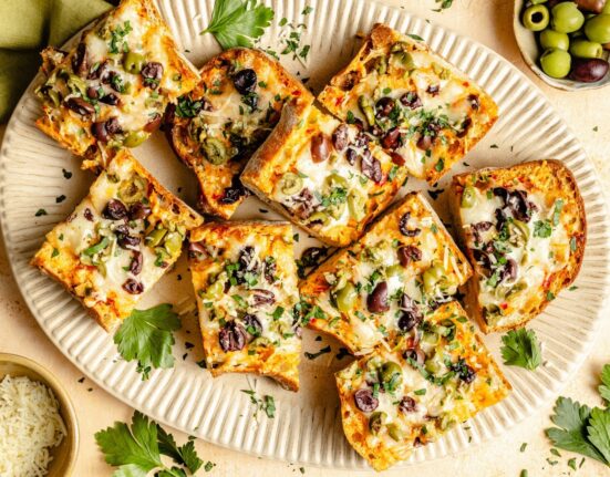 Easy Olive Cheese Bread (with a kick of heat!)