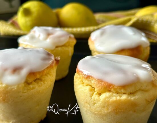 Keto Sugar-Free Lemon Muffins - Queen Keto