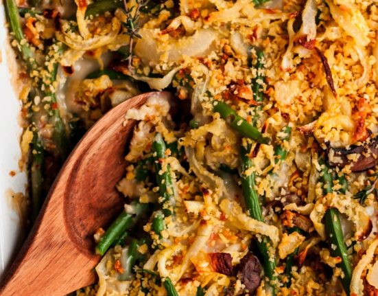 The Best Healthy Green Bean Casserole (no canned soup!)