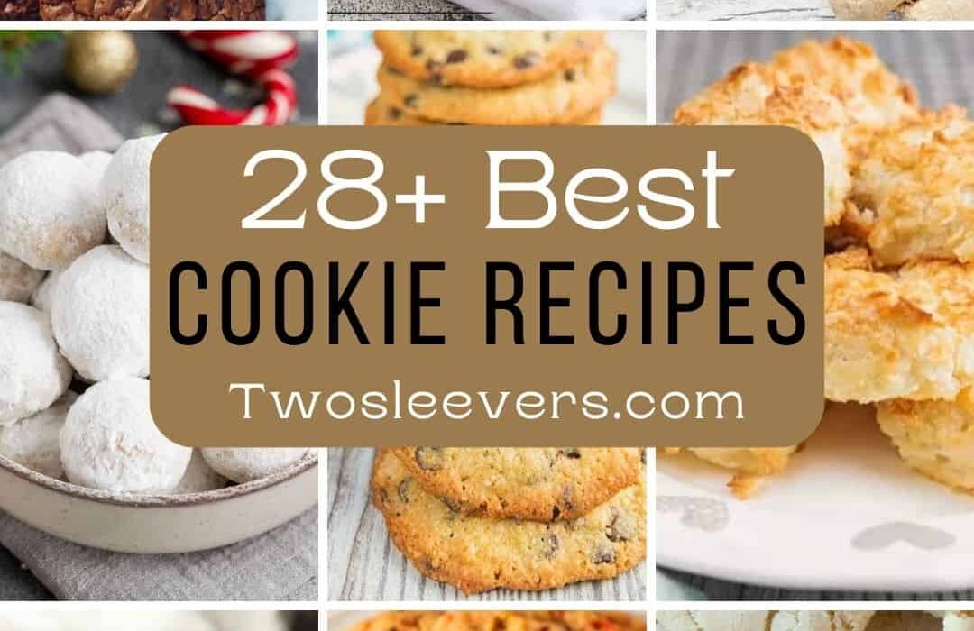 A 9 part gid of the Best Cookie recipes with a text overlay
