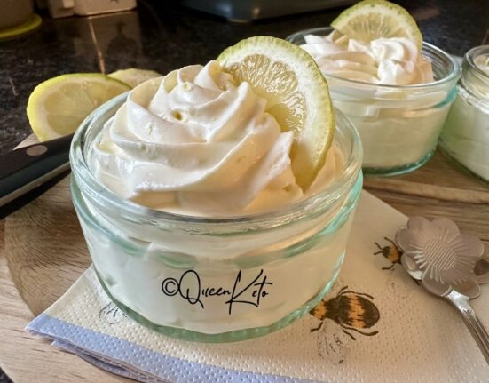 Sugar-Free Keto Lemon Yoghurt Mousse