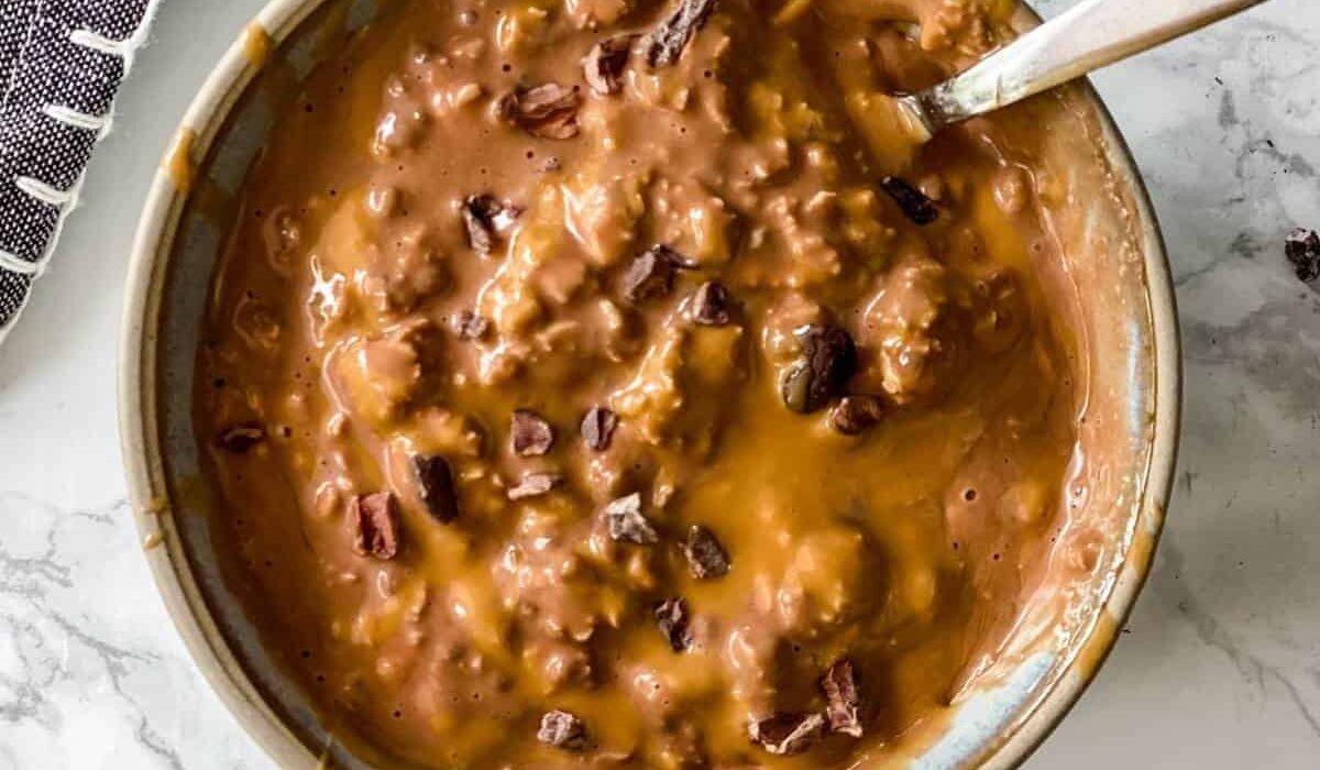 chocolate peanut butter overnight oats