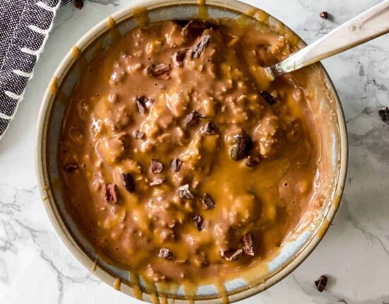 chocolate peanut butter overnight oats