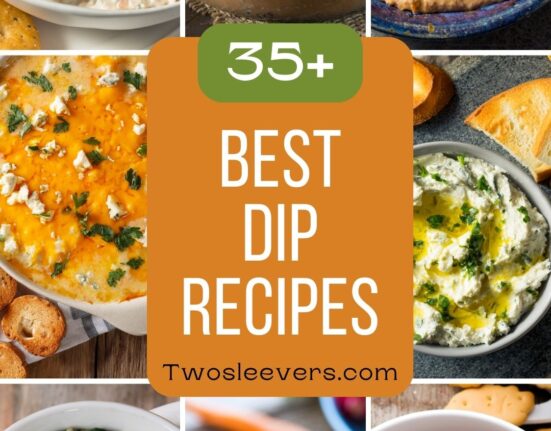9 part grid of the best dip recipes with text overlay