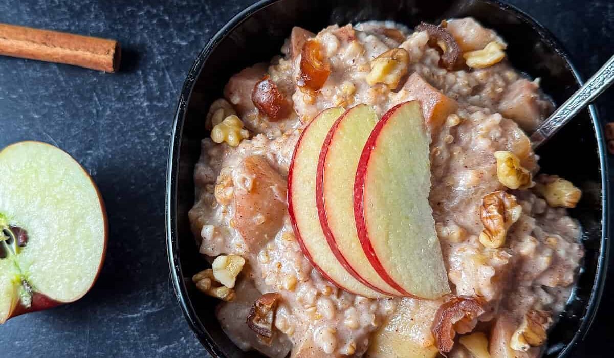 crockpot steel cut oats with apples