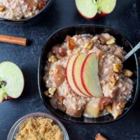 crockpot steel cut oats with apples