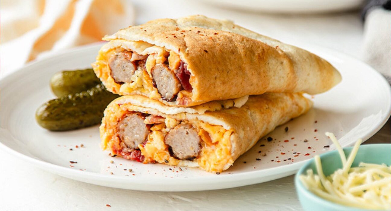 Loaded Egg White Protein Wraps