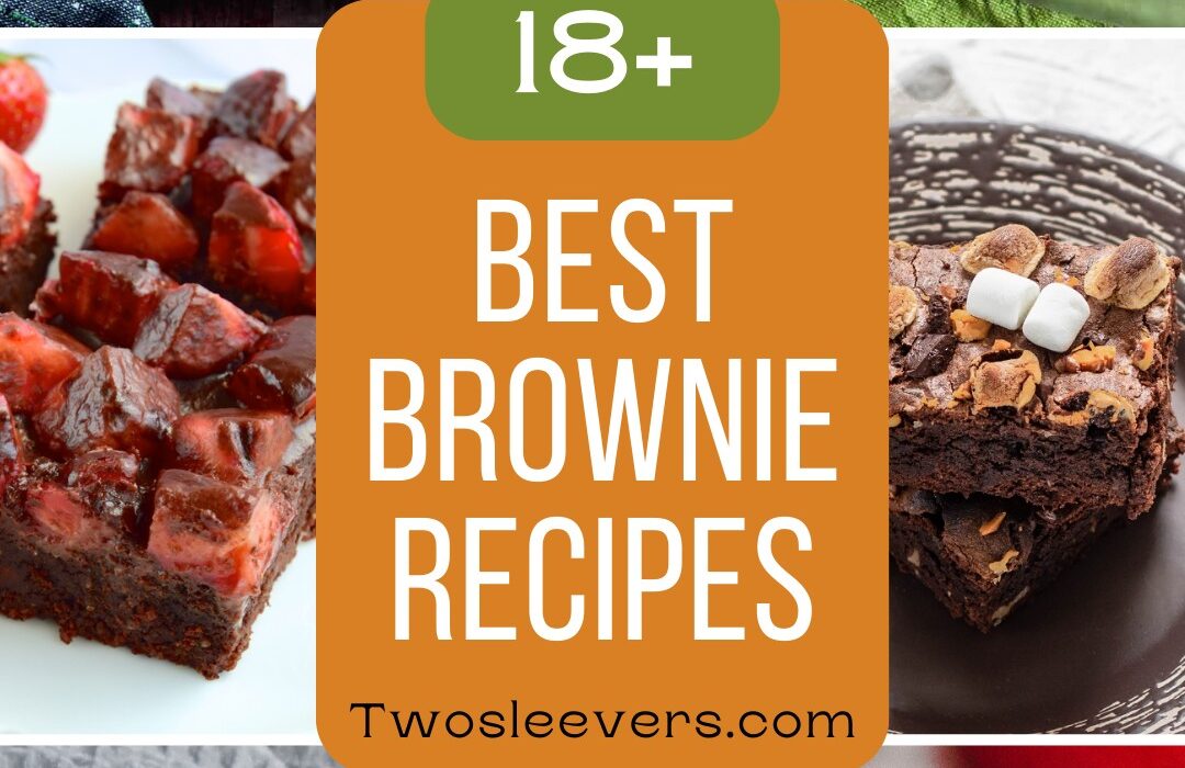 Best Brownie Recipes Grid Image with text overlay