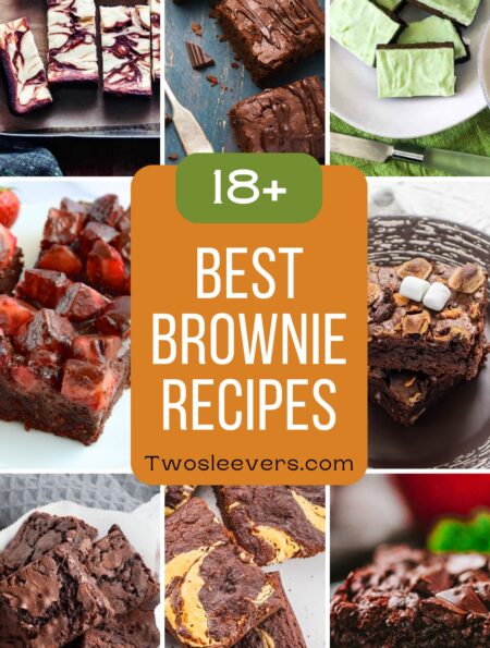 Best Brownie Recipes Grid Image with text overlay