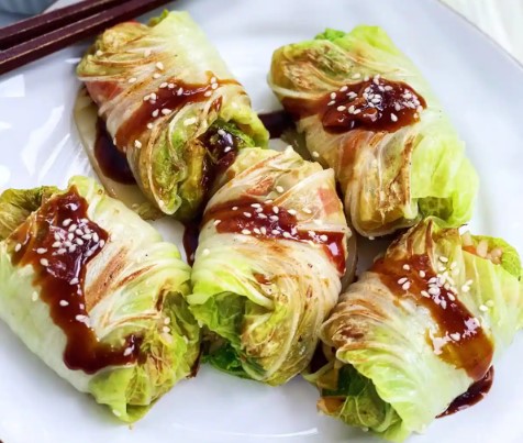 keto cabbage momos