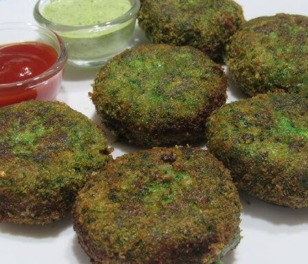 Keto Spinach Tikki (Hara Bhara Kebab) Recipe