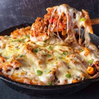 mushroom sausage pizza pasta