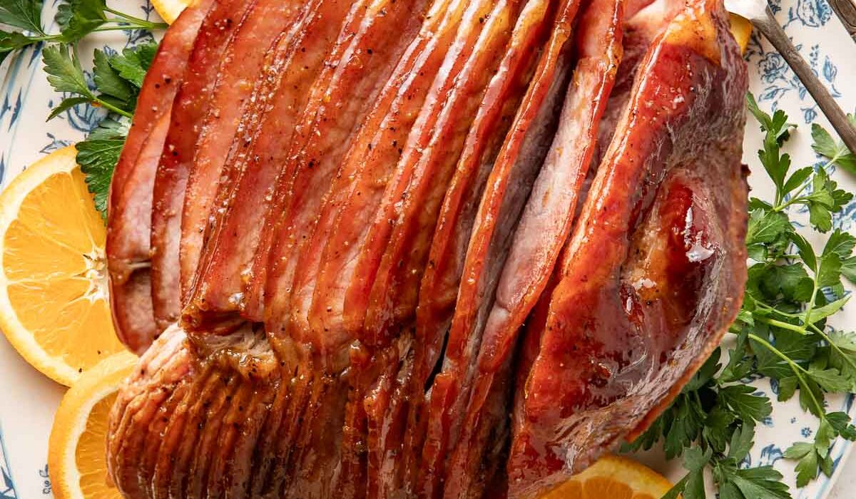 Orange Glazed Baked Ham Recipe