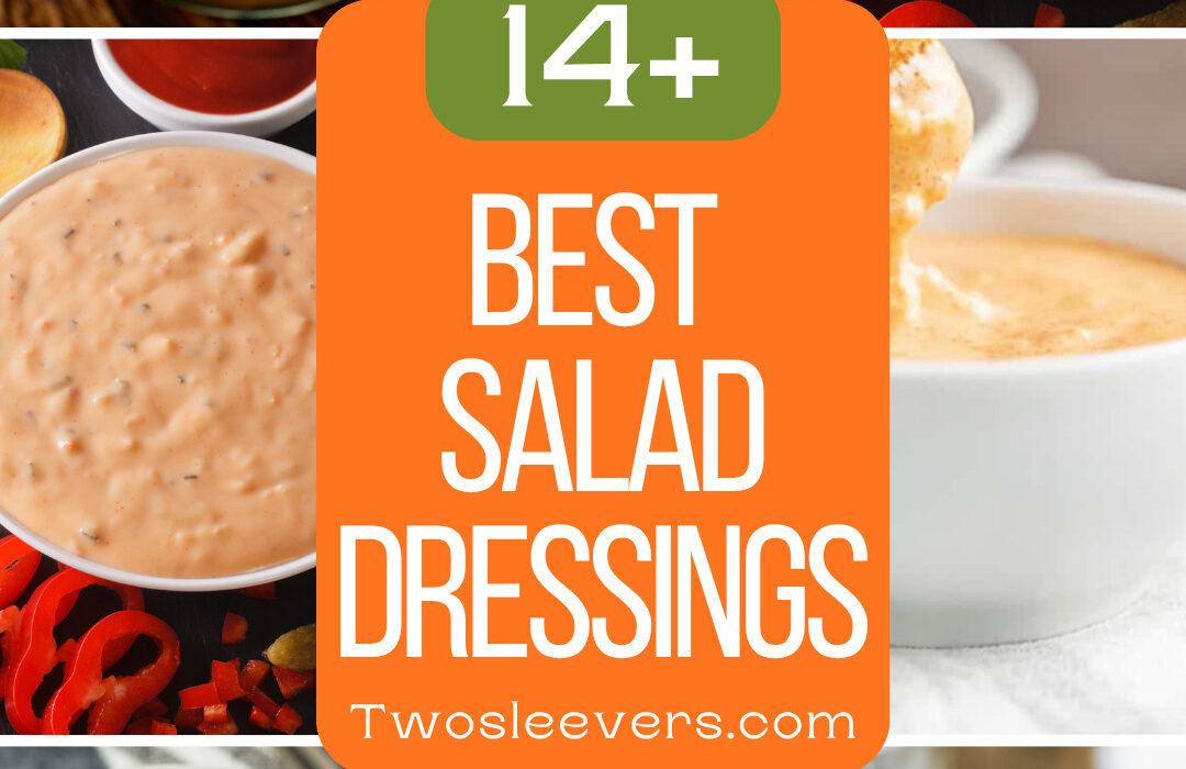 9 part best salad dressing recipes pin with text overlay