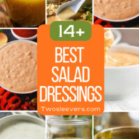 9 part best salad dressing recipes pin with text overlay