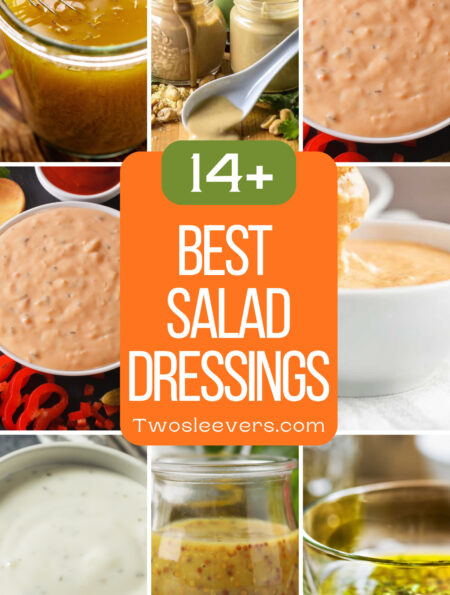 9 part best salad dressing recipes pin with text overlay