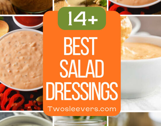 9 part best salad dressing recipes pin with text overlay