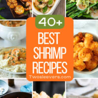 Best Shrimp Recipes 9 part grid with text overlay
