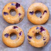 Blueberry Baked Donuts - Refined Sugar Free!
